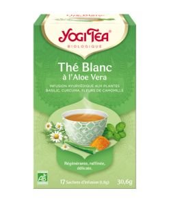 White tea with aloe vera - Ayurvedic infusion BIO, 17 sachets